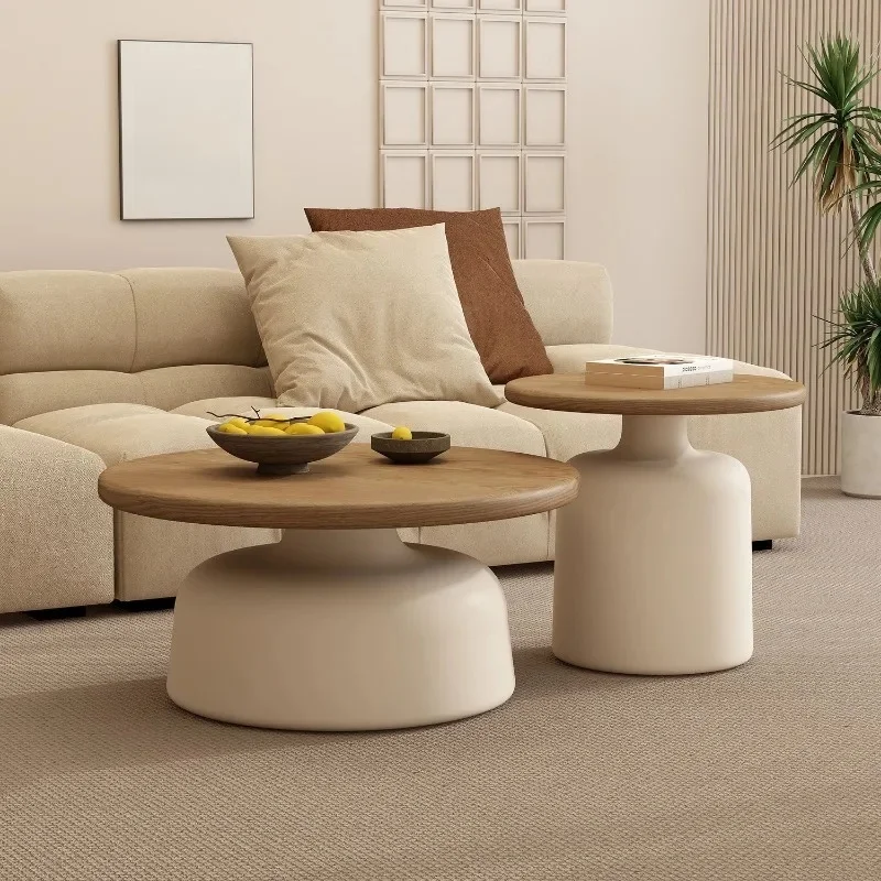 Round Rattan Side Tables