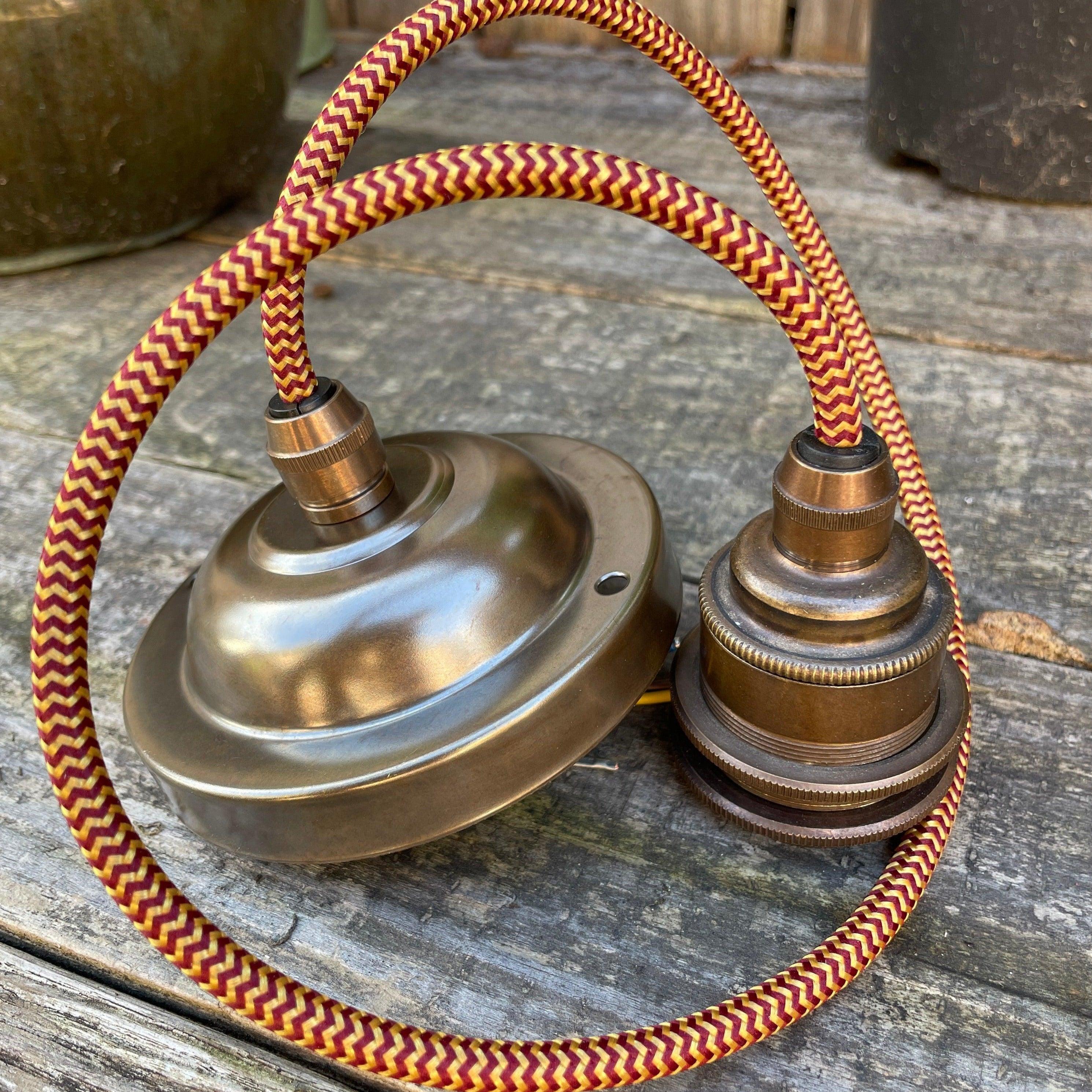 Brass Cluster Pendant Lights with Varying Heights