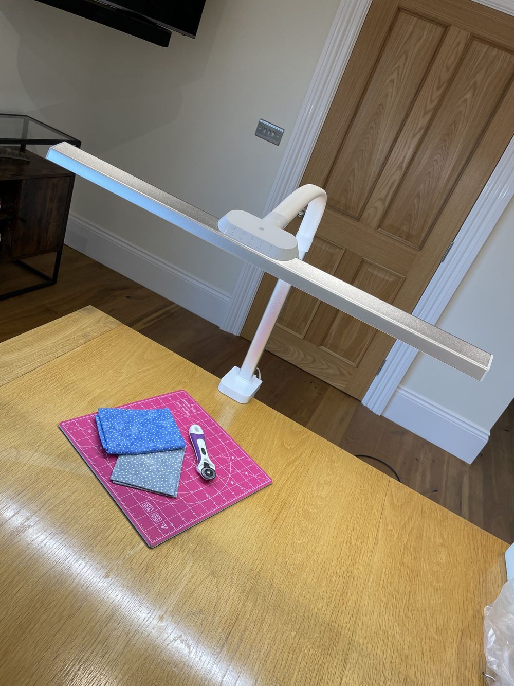 Chrome Table Lamps with Adjustable Heads for Workspace Use